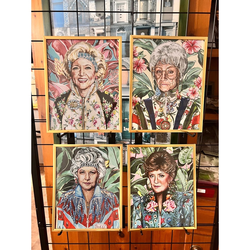 Set of 4 Golden Girls Pictures